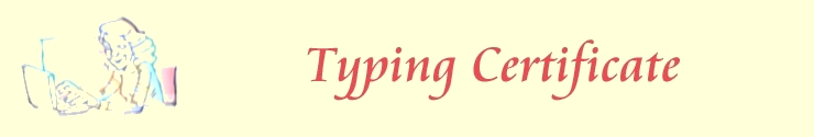 Typing Certificate